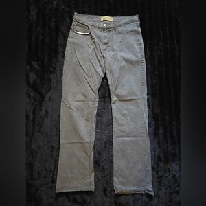 Wrangler Straight Fit Flex Grey Pant 32×32